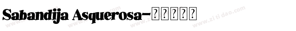Sabandija Asquerosa字体转换